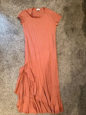 Women's Coral Ruffle-Hem Maxi Dress by Story